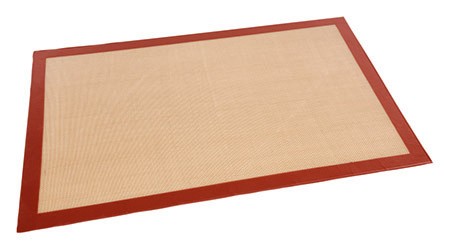 Backmatte rot/beige, L 59 x B 39cm,