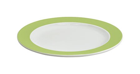 Dessertteller Ø 19cm hellgrün, mit Fahne