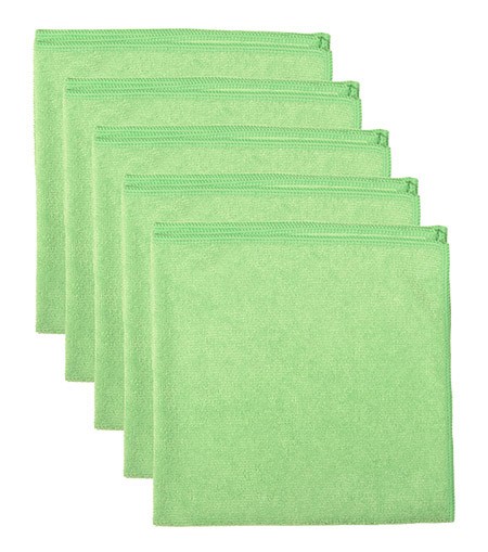 Mikrofasertuch Rainbow, 5er Pack, grün 40x40cm,