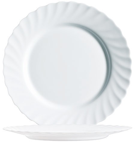 Teller flach, 27,3cm, Trianon Uni weiß