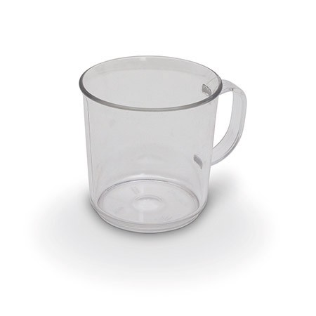 Henkelbecher, 0,2l, transparent, Ø 7cm, H 7,5cm