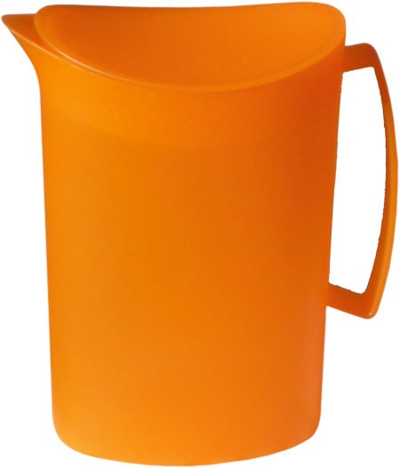 Kanne mit Deckel, 2,0L, orange,