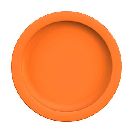 Teller flach, 24cm, orange, PBT