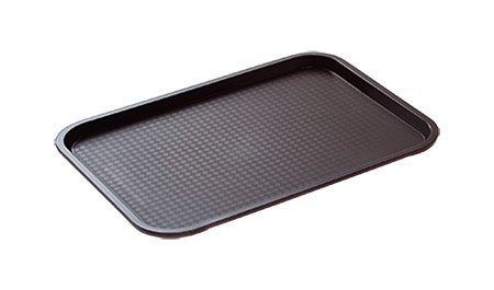 Tablett, braun, 350x270mm,