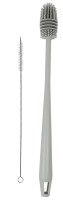 Bürstenset mit Silikon-Flaschenbürste 32cm, grau Bürstenset mit Silikon-Flaschenbürste 32cm, grau