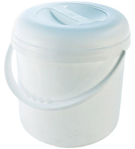 Deckeleimer weiß, 20Ltr. mit Kunststoffbügel