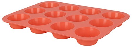 Muffin-Backform coral für 12 Muffin