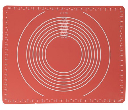 Silikon-Backmatte, coral, 50x40cm
