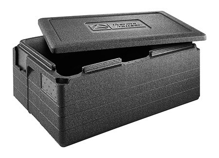 Box GASTROSTAR GN 1/1-200 mit Deckel, schwarz,
