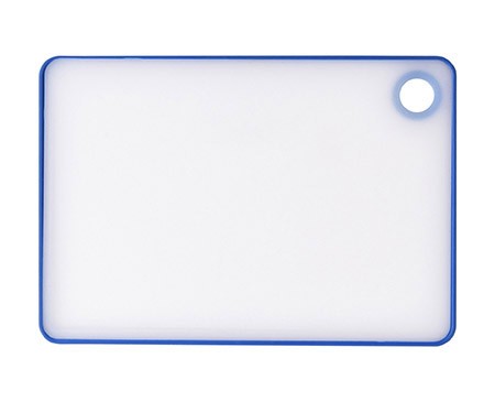Schneidbrett transparent/blau 23x16x0,7cm