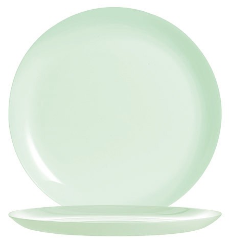 Teller flach paradise green, 25cm, ohne Fahne