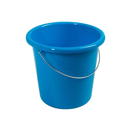 Haushaltseimer blau, 5Ltr. mit Metallbügel