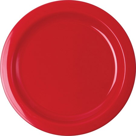 Teller flach, 21,5cm, rot, PP