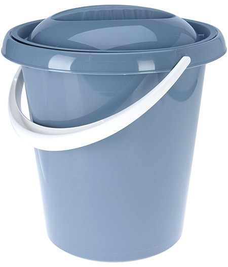 Deckeleimer/Windeleimer, retro blau 12 L