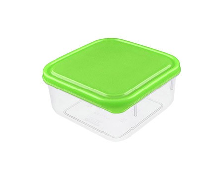 Freshbox, 0,6 L, quadratisch, grüner Deckel,