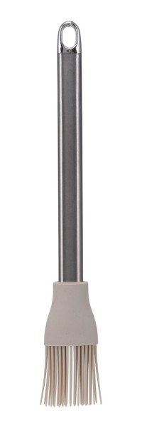 Backpinsel, taupe, 28cm, Silikon, Metallstiel