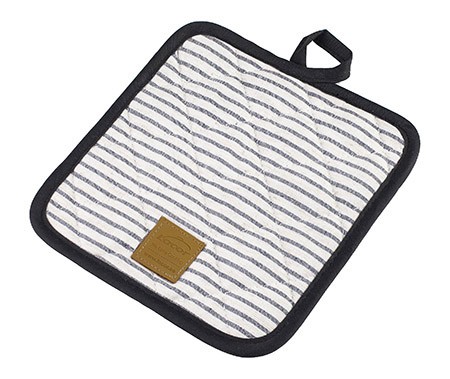 Topflappen, grau gestreift, L20cm x B20cm