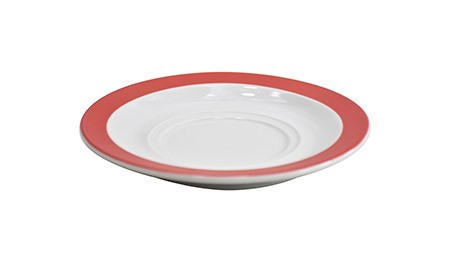 Untertasse Ø 15cm, rot, Hartporzellan, f Obertasse