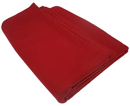Wohn-und Schlafdecke rot,100x150cm, Premium Fleece