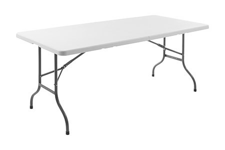 Klapptisch, faltbare Tischplatte Kunststoff PE