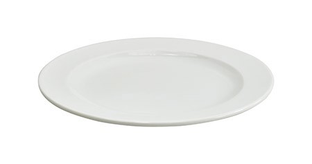 Dessertteller Ø 19cm weiß, mit Fahne