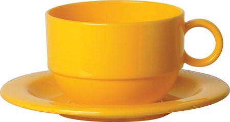 Tasse, stapelbar, 0,20l, gelb, PP