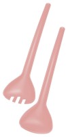 Salatbesteck-Set 2-teilig, altrosa, Länge 26cm, Salatbesteck-Set 2-teilig, altrosa, Länge 26cm,