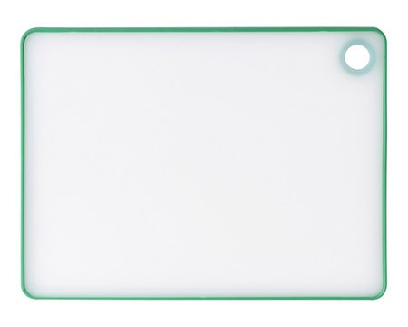 Schneidbrett transparent/grün 27x20,5x0,7cm