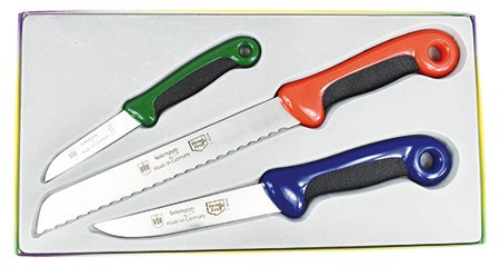 Messerset Bicolor 3-teilig, extra scharf,