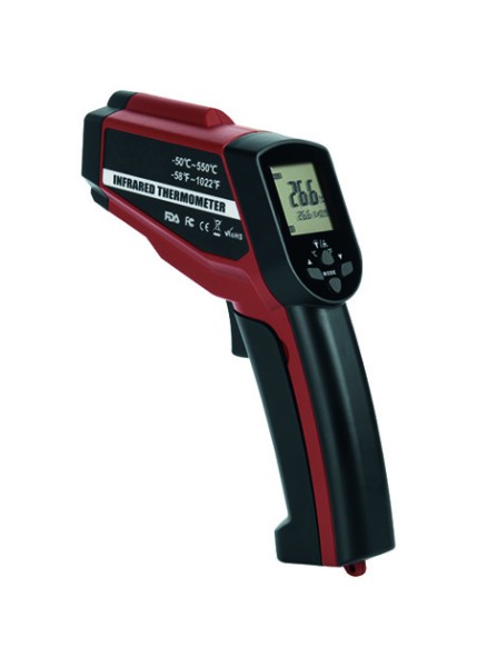 Infrarotthermometer schwarz/rot mit Laservisier