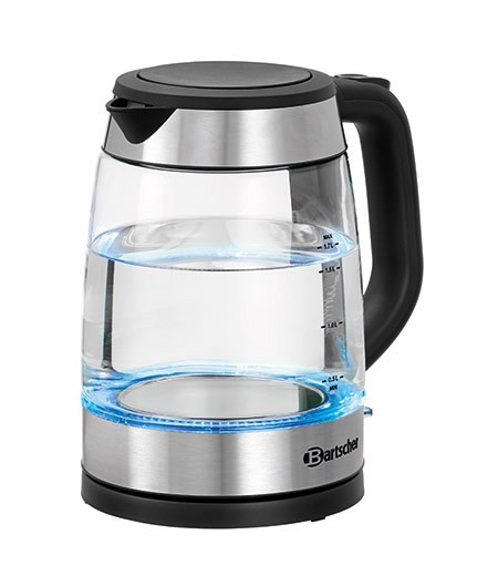 Glas-Wasserkocher 1,7L, schwarz