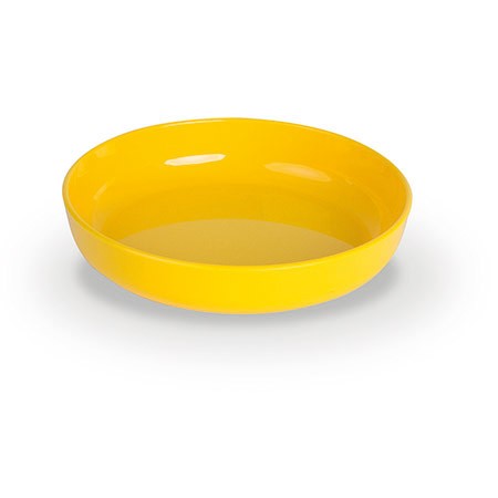 Dessertschale flach, gelb, Ø 13cm, H 2,5cm