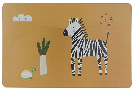 Platzmatte Zebra, Kunststoff PP