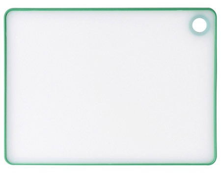 Schneidbrett transparent/grün 33x23x0,7cm