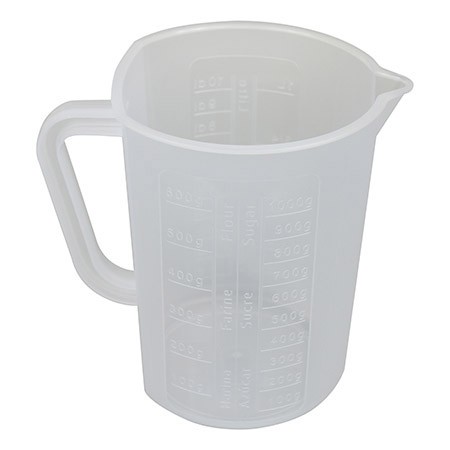 Messbecher, 1,4 L, transparent, Kunststoff PP mit Maßeinteilung